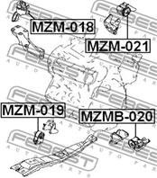Опора двигат.MAZDA MPV LW 1999-2006