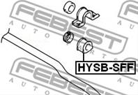 FEBEST HYSB-SFF Втулка стабилизатора HYUNDAI SANTA FE 00-06 22.8мм пер.