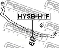 Втулка переднего стабилизатора  febest  hysbh1f