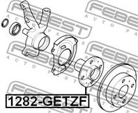 FEBEST 1282-GETZF Ступица колеса HYUNDAI ACCENT/GETZ/i10/i20/KIA RIO 00-пер.