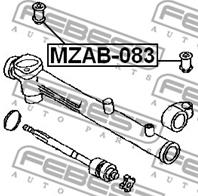 Опора рулевой рейки mzab-083