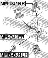 Опора двигателя Fr MITSUBISHI GALANT 06-12