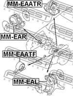 Опора двигателя Mitsubishi Galant EA 96-03