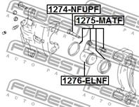 FEBEST 1276-ELNF Поршень суппорта KIA RIO/HYUNDAI SOLARIS 10-