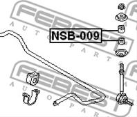FEBEST NSB-009 Втулка стойки стабилизатора HYUNDAI SONATA/PONY EXCEL пер. 10мм