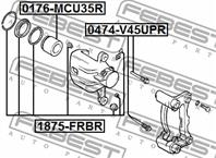 Ремкомплект задн суппорта opel frontera b 1998-2004 1875-frbr