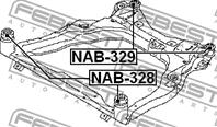 Сайленблок подрамника передн. nissan teana j32 200
