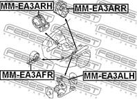 MM-EA3ARH_подушка двигателя правая! Mitsubishi Ga