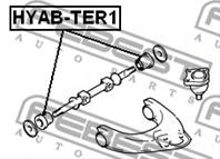 HYAB-TER1_сайлентблок перед.верх.рычага! Hyundai