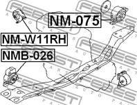 Опора двигат.зад.NISSAN PRIMERA P11 1996-2001