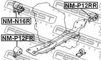 Опора двигат.пер.NISSAN PRIMERA P11 1996-2001