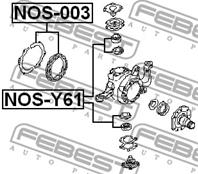 FEBEST NOS-Y61 Ремкомплект рычага NISSAN PATROL 97-10