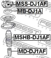 Подшипник опоры амортизатора mb-dj1a