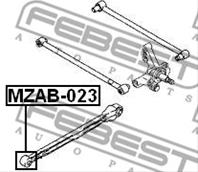 FEBEST MZAB-023 Сайлентблок тяги MAZDA 626 97-02 зад.подв.
