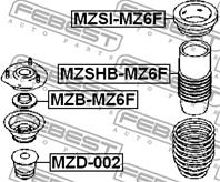 FEBEST MZB-MZ6F Подшипник опоры амортизатора MAZDA 6 02-07 пер.