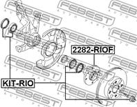 Подшипник пер.KIA RIO 1.3 1.5L 00-05