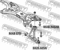 Сайлентблок задний переднего рычага
