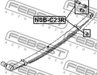 FEBEST NSB-C23R Втулка рессоры NISSAN SERENA 91-99 зад.
