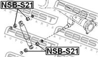 Втулка амортизатора nsb-s21