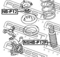 FEBEST NSHB-P12F Пыльник амортизатора NISSAN PRIMERA 01-07 пер.