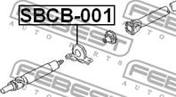 Подшипник опоры карданного вала sbcb-001