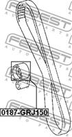 Ролик грм натяжной toyota land cruiser prado 120 2002-2009 0187-grj150