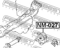 FEBEST NM-027 Опора двигателя NISSAN PRIMERA/ALMERA 00- лев.MT