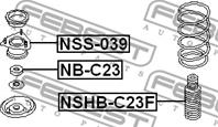 FEBEST NB-C23 Подшипник опоры амортизатора NISSAN MAXIMA/CEFIRO 94-06 пер.подв.