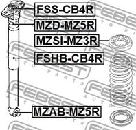 MZD-MZ5R_отбойник амортизатора! задн. Ford C-Max