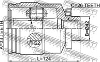 Р/к-т шруса внутр. R 33x42x26 HY TUCSON 04-10