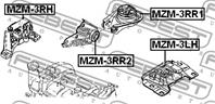 Опора двигат.MAZDA 3 BK 2003-2008