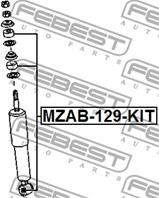 Втулка амортизатора mzab-129-kit