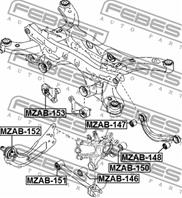 Сайленблок задней цапфы