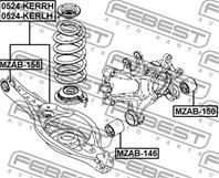 Сайлентблок зад нижнего рычага maz cx-5 ke 2011-