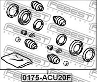 FEBEST 0175-ACU20F Рем. к-кт. суппорта TOYOTA HIGHLANDER 00-07 пер. (на два суппорта)
