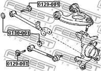 FEBEST 0129-001 Болт эксцентрик TOYOTA MARK II 92-01/LEXUS LS400 зад.подв.
