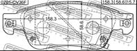 Колодки тормозные к-кт Fr Infiniti G35/37/25 06-15
