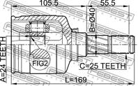 Шрус 0211-p12qr20lh