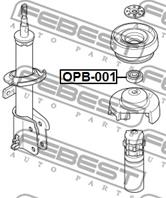 Подшипник аморт opl vivaro 2001&gt пер