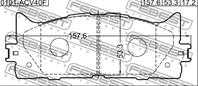 К-кт колодки пер toy camry acv40/gsv40 06-11