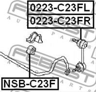 Nsb-c23f втулка стаб.перед.внутр. nissan terrano r20 93-96