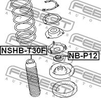 FEBEST NSHB-T30F Пыльник амортизатора NISSAN MAXIMA 94-00/X-TRAIL 00-06 пер.