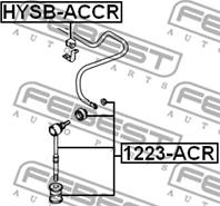 1223-ACR_тяга стабилизатора заднего к-кт! Hyundai