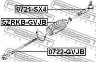 FEBEST SZRKB-GVJB Пыльник рулевой рейки SUZUKI GRAND VITARA 05-