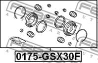 Р/к-кт суппорта тормз. Fr TOYOTA CAMRY ACV40 06-