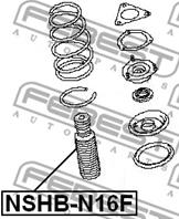 FEBEST NSHB-N16F Пыльник амортизатора NISSAN ALMERA 00-06 пер.