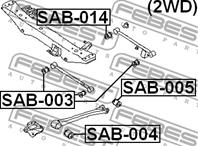 С/блок продольной тяги передний (п.з.к.) SUBARU FORESTER/LEGACY