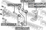 Суппорт тормозной передний левый