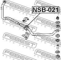 Втулка пер стабилизатора d24 nis terrano i wd21/pathfinder wd21 1986-1995