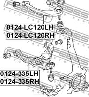 Рычаг передний нижний R Toyota lc prado (j150)/lexus gx470